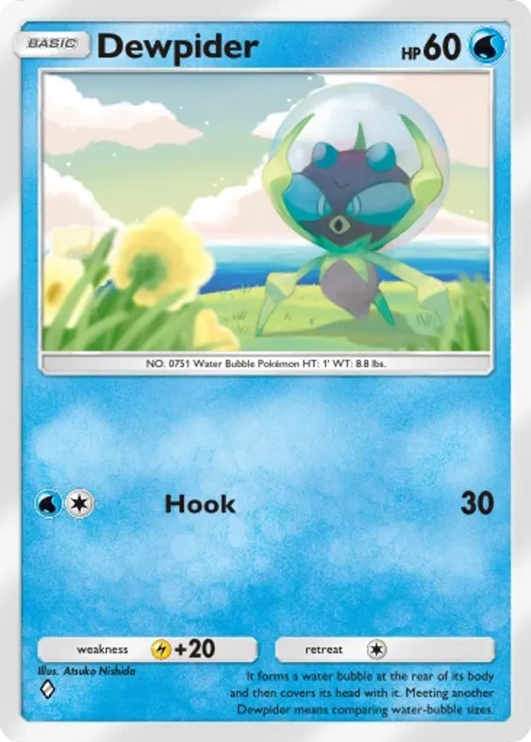 Dewpider card front