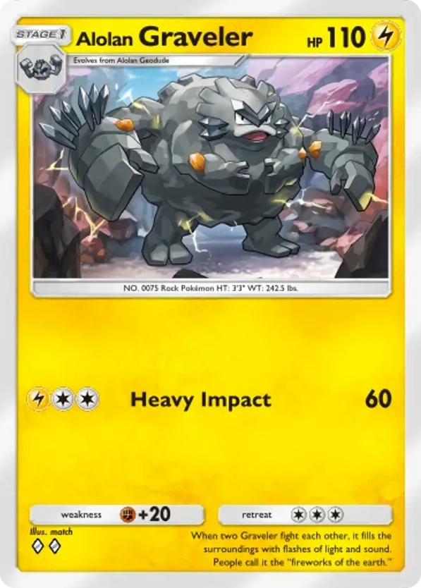 Alolan Graveler card front