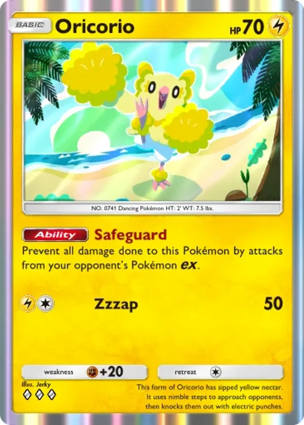Oricorio card front