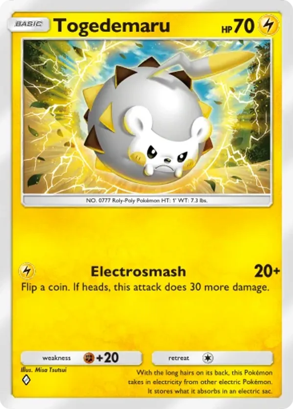 Togedemaru card front