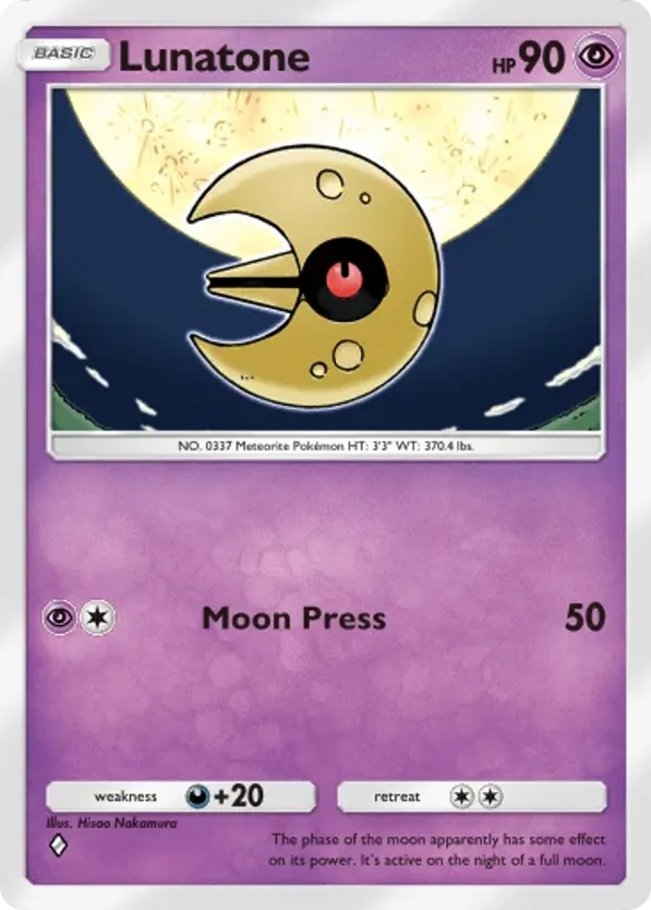Lunatone card front