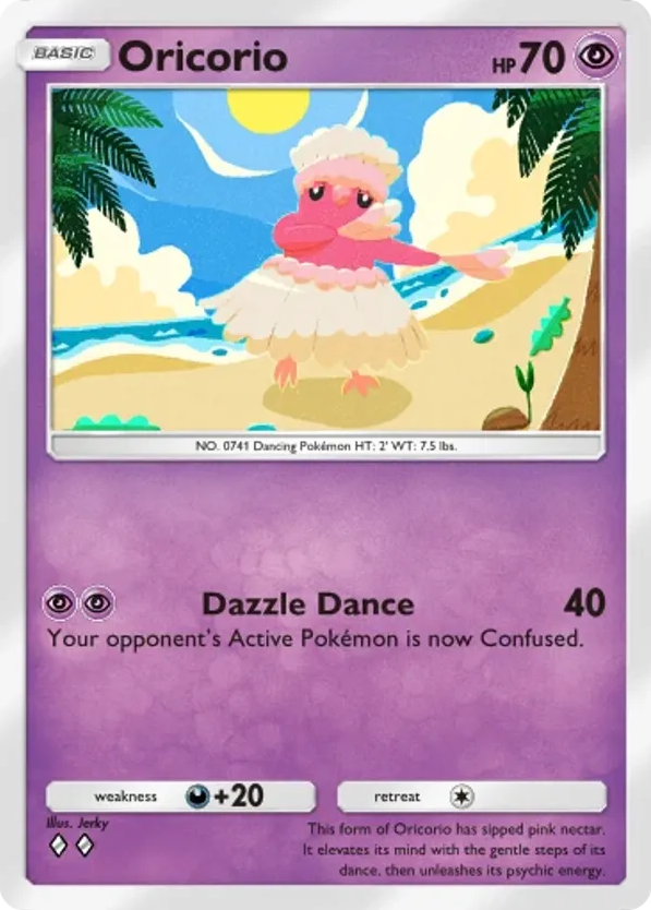 Oricorio card front
