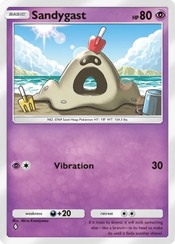 Sandygast card front