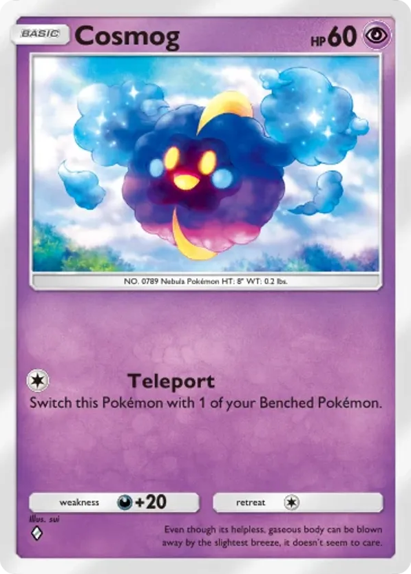 Cosmog card front