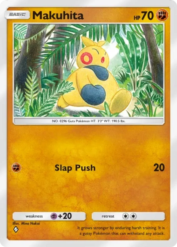 Makuhita card front