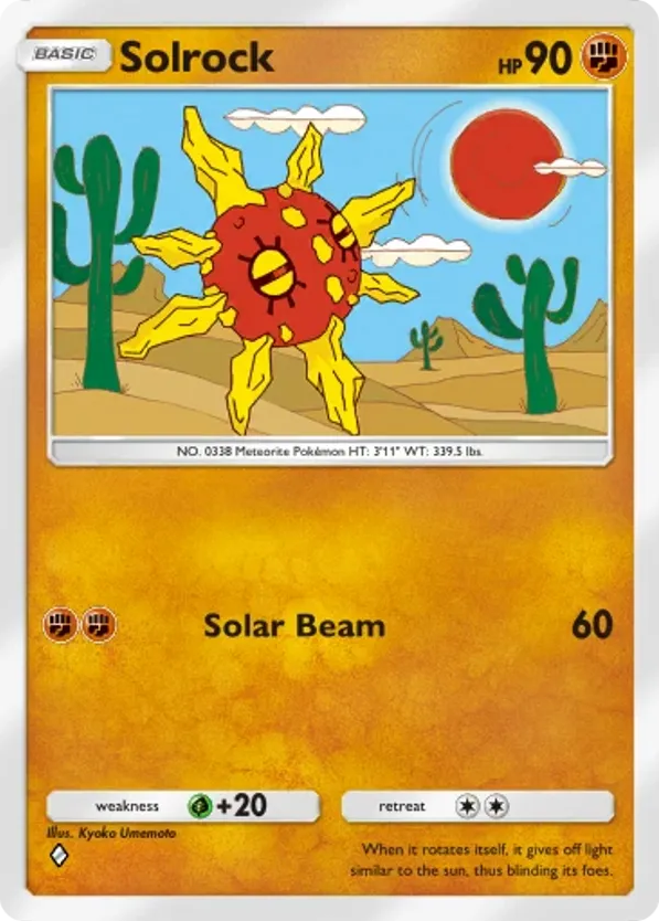 Solrock card front
