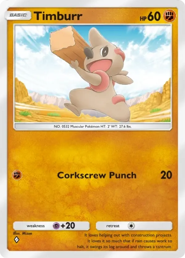 Timburr card front