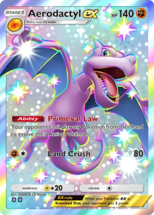 Aerodactyl ex card front