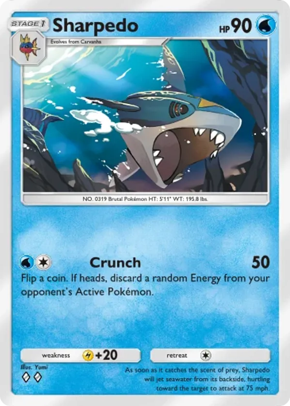 Sharpedo card front