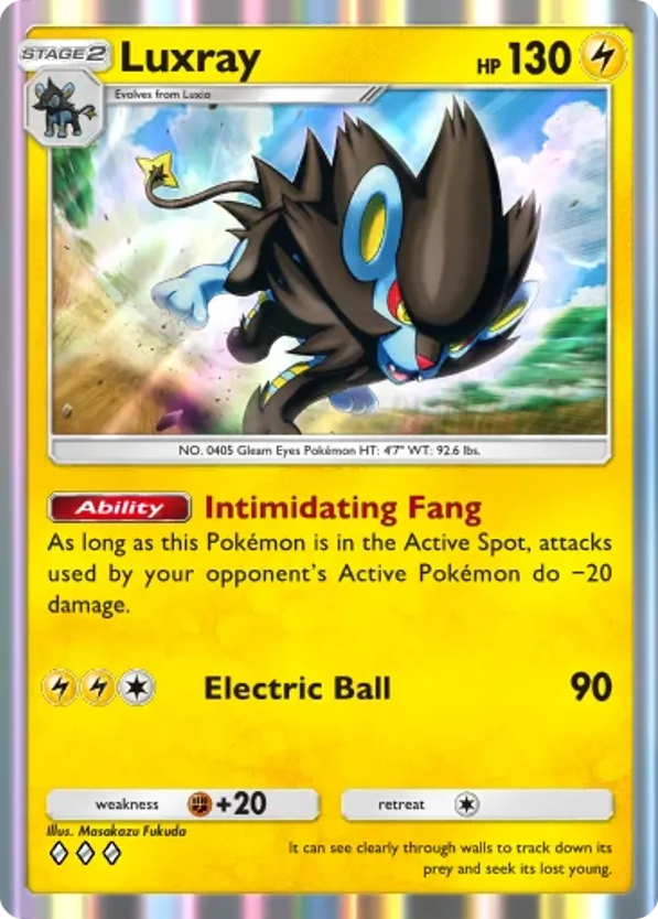 Luxray card front