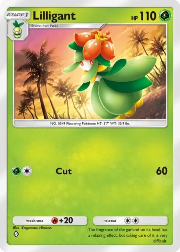 Lilligant card front