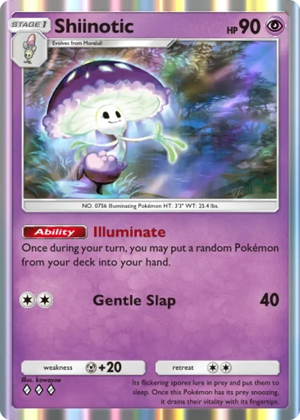 Shiinotic card front