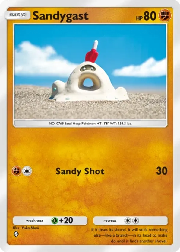 Sandygast card front