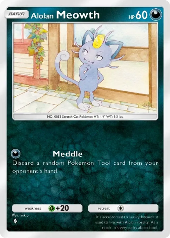 Alolan Meowth card front