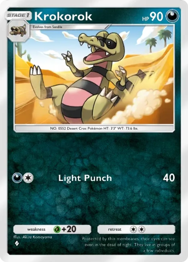 Krokorok card front