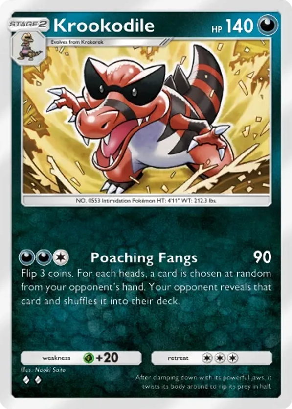Krookodile card front