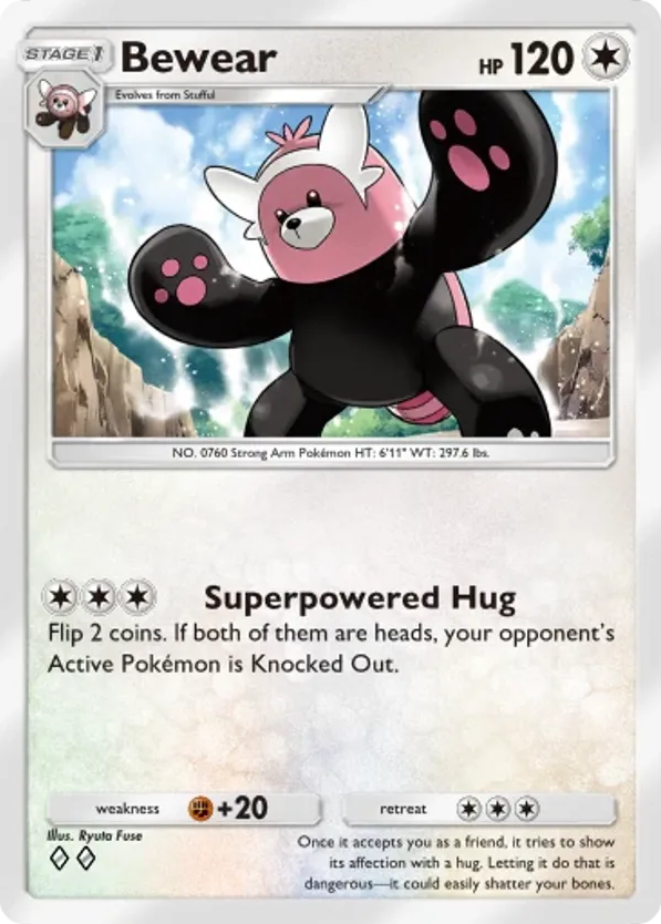 Bewear card front
