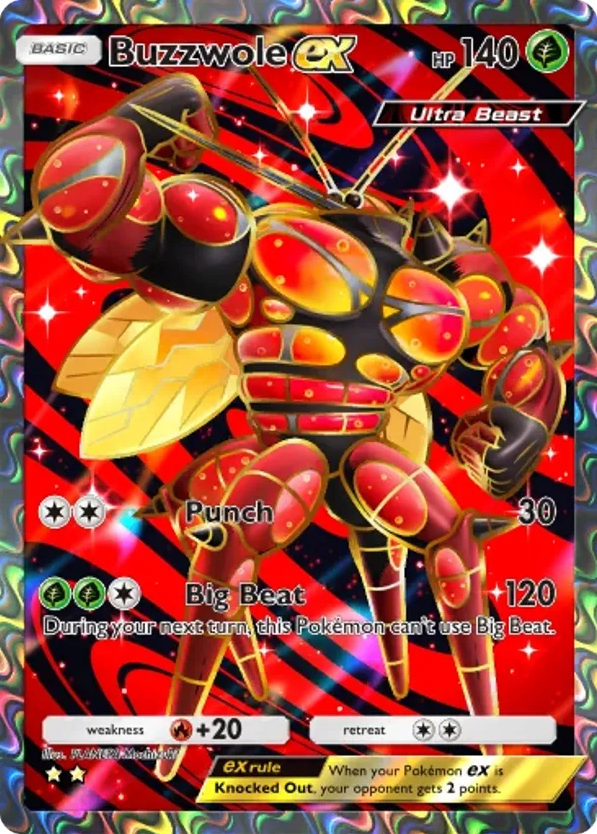 Buzzwole ex card front