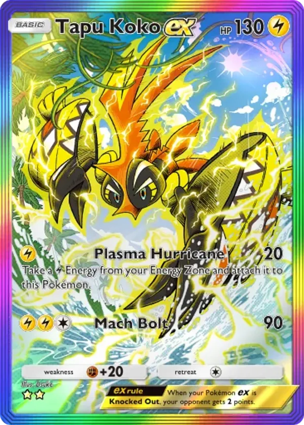 Tapu Koko ex card front