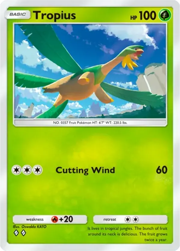 Tropius card front