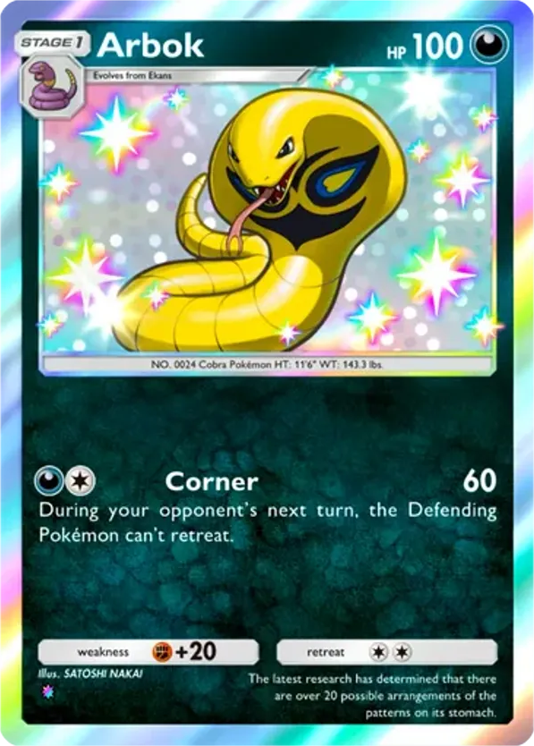 Arbok card front