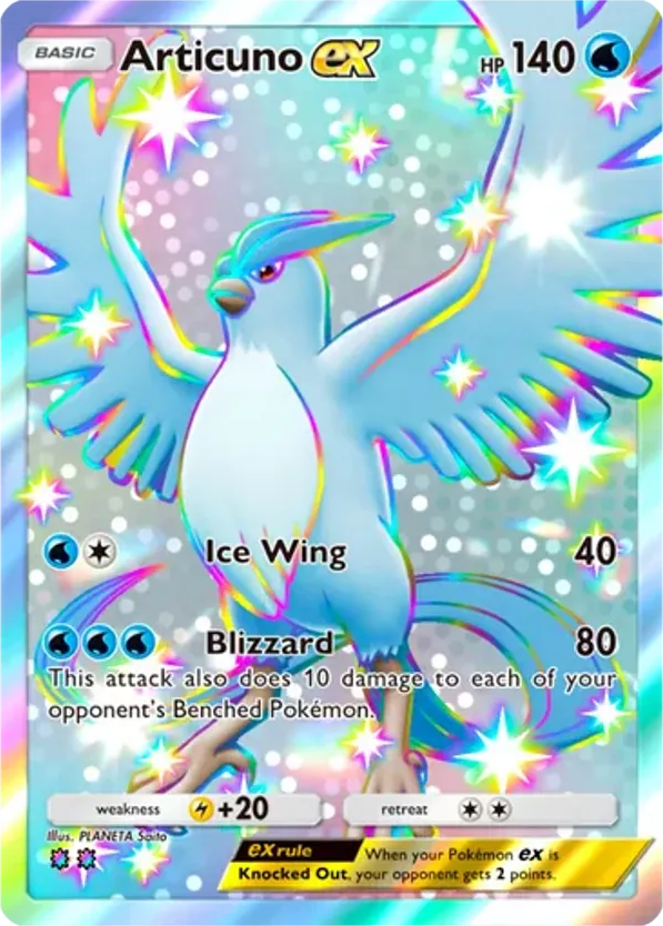 Articuno ex card front