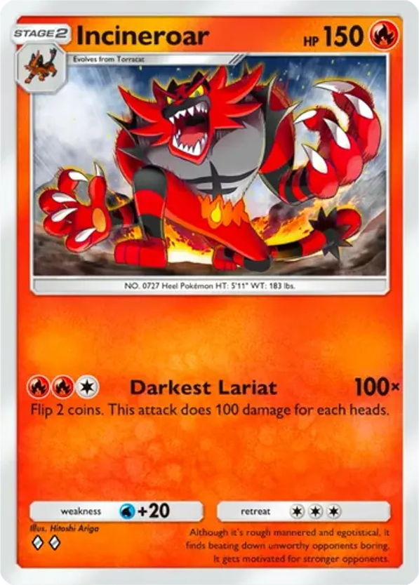 Incineroar card front