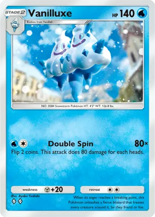 Vanilluxe card front