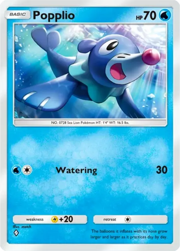 Popplio card front
