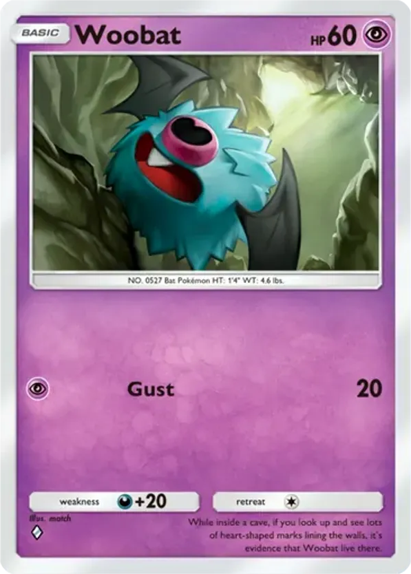 Woobat card front
