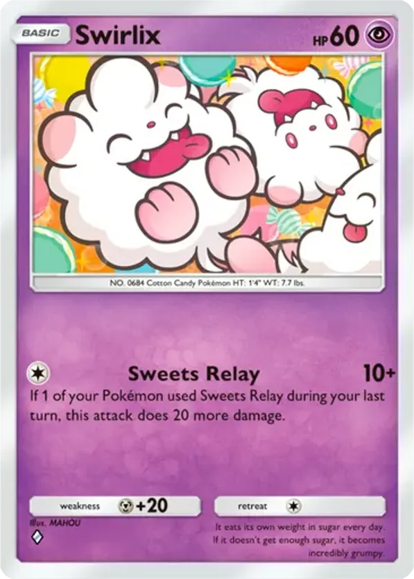 Swirlix card front