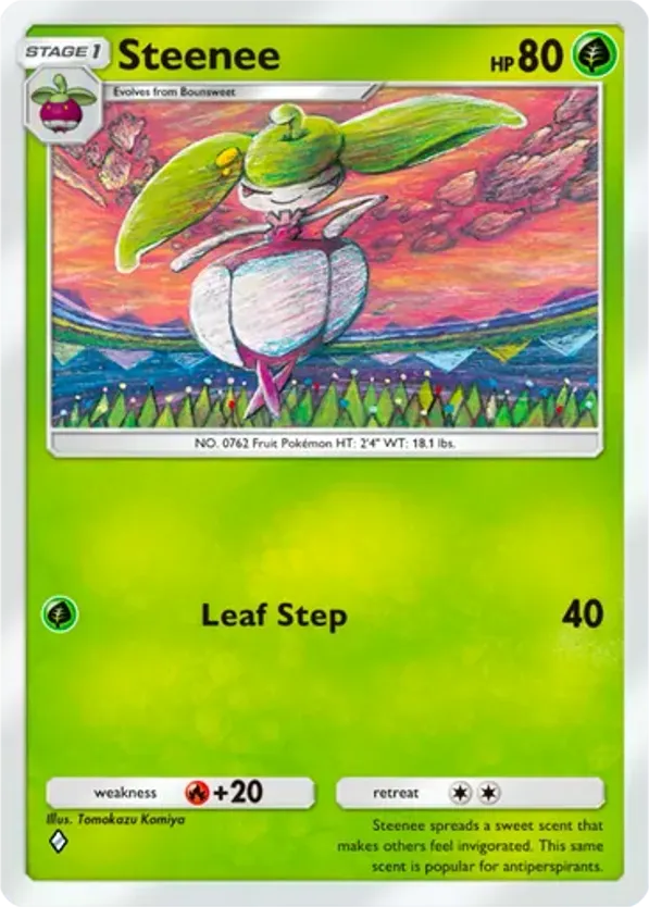 Steenee card front