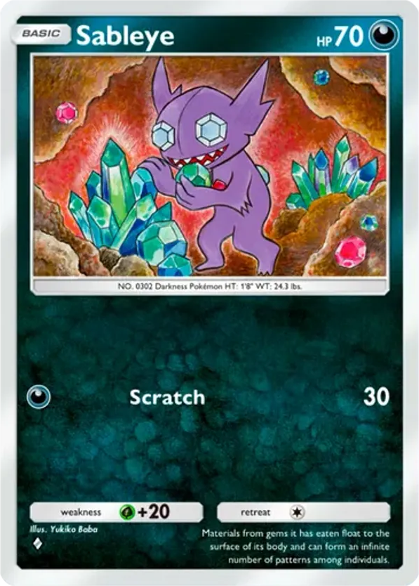 Sableye card front