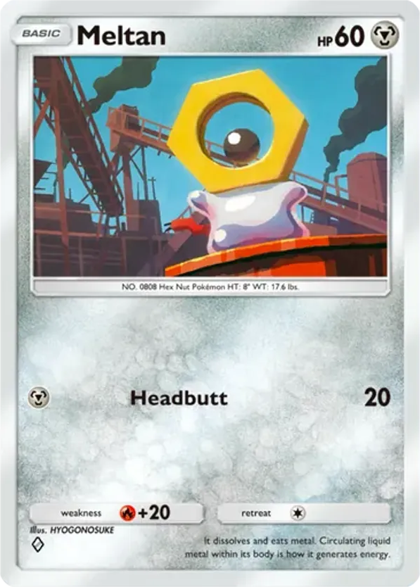 Meltan card front