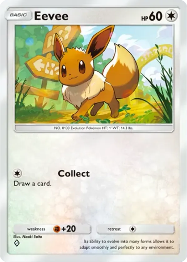 Eevee card front