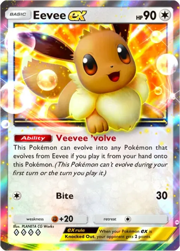 Eevee ex card front