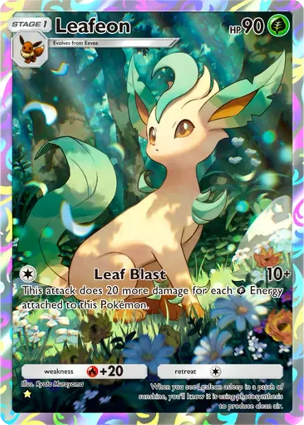 Leafeon card front
