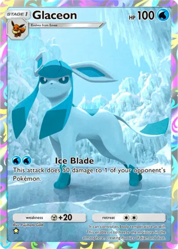 Glaceon card front