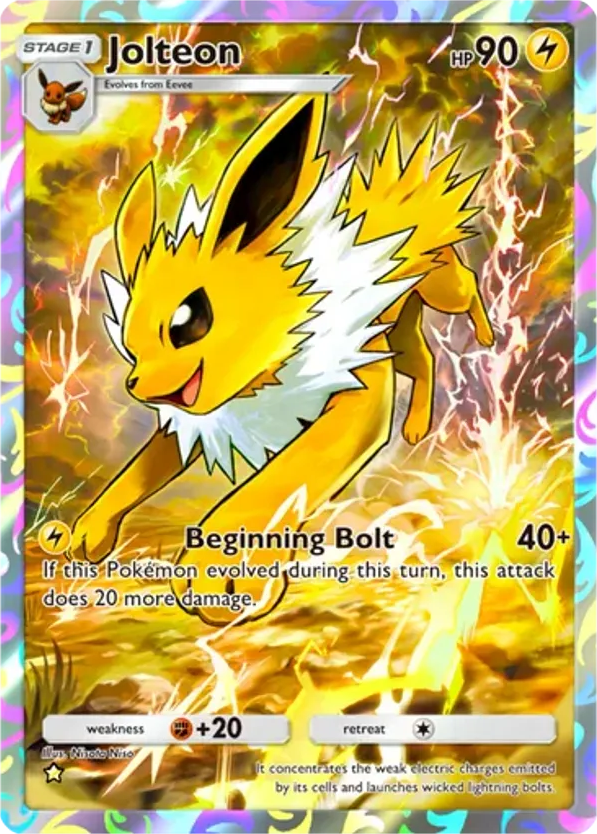 Jolteon card front