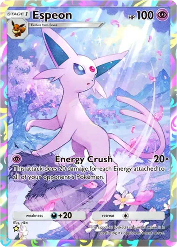 Espeon card front