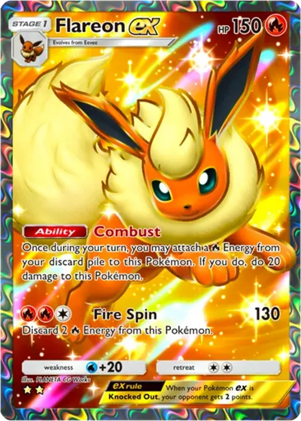 Flareon ex card front