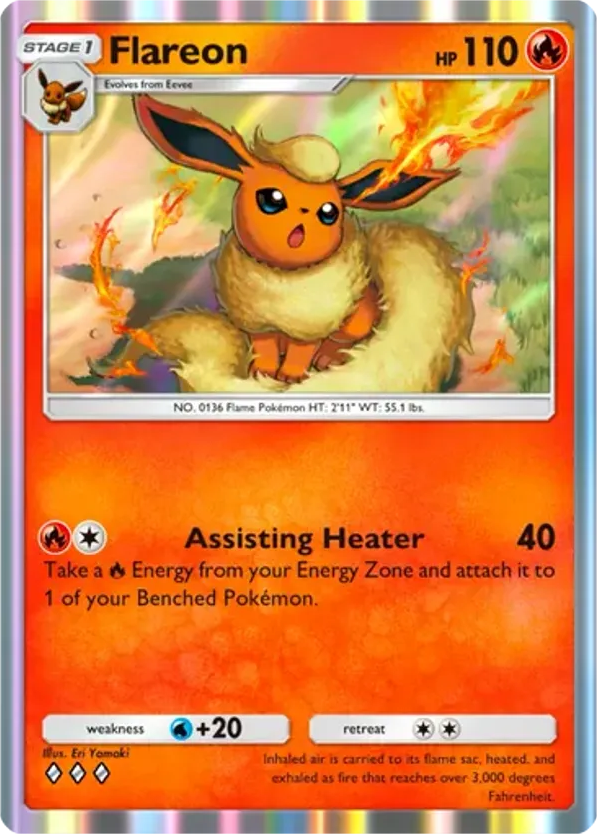 Flareon card front