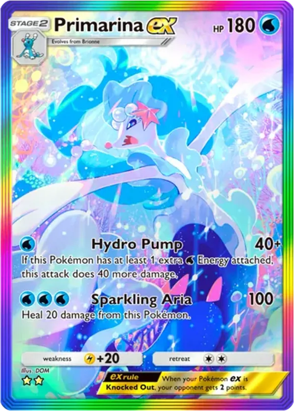 Primarina ex card front