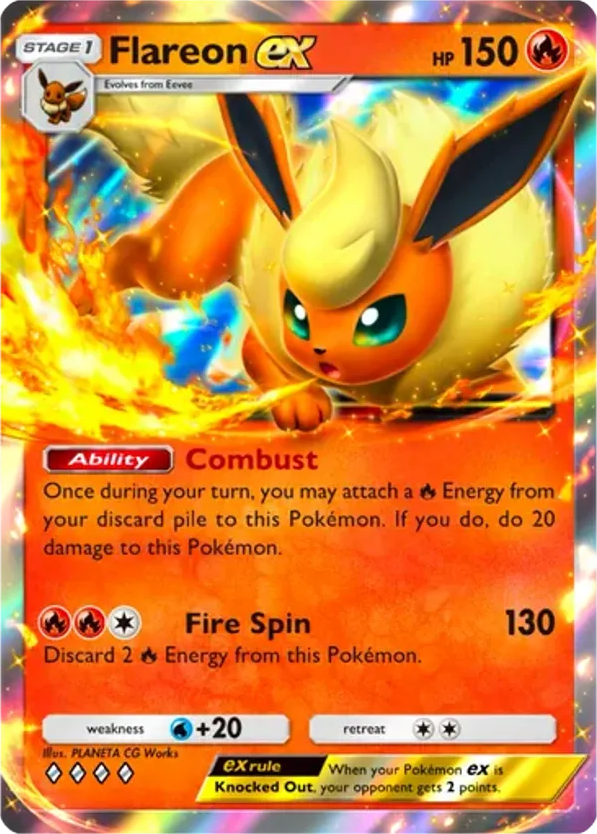 Flareon ex card front