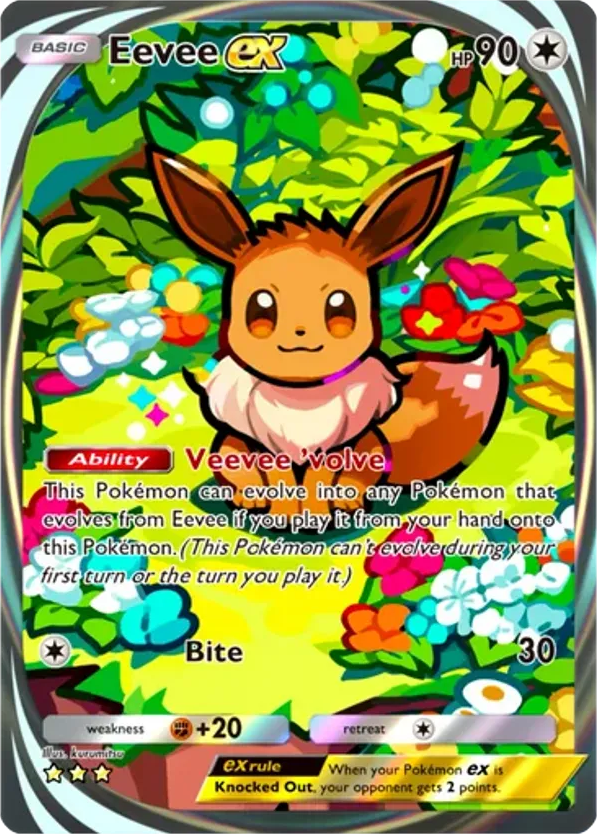 Eevee ex card front