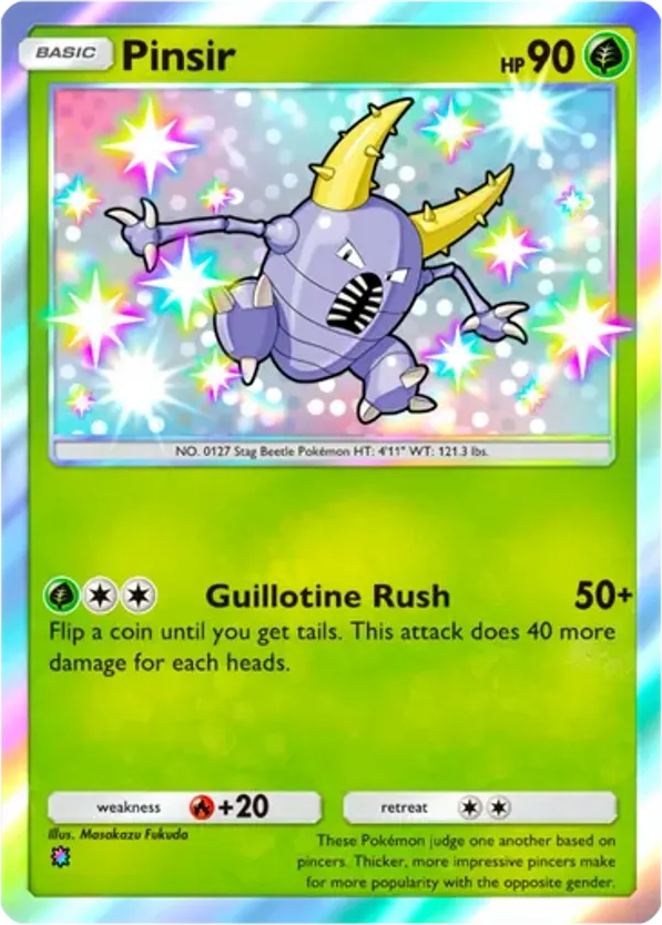 Pinsir card front