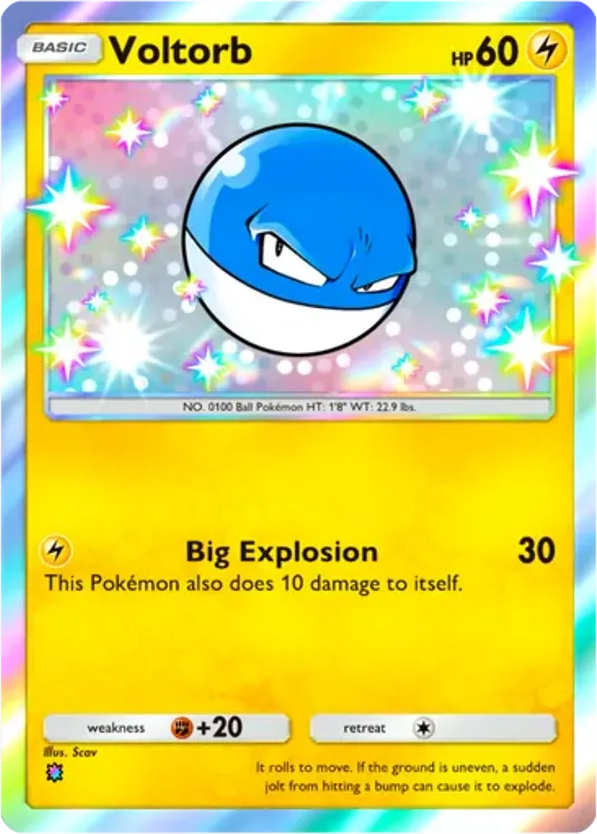 Voltorb card front