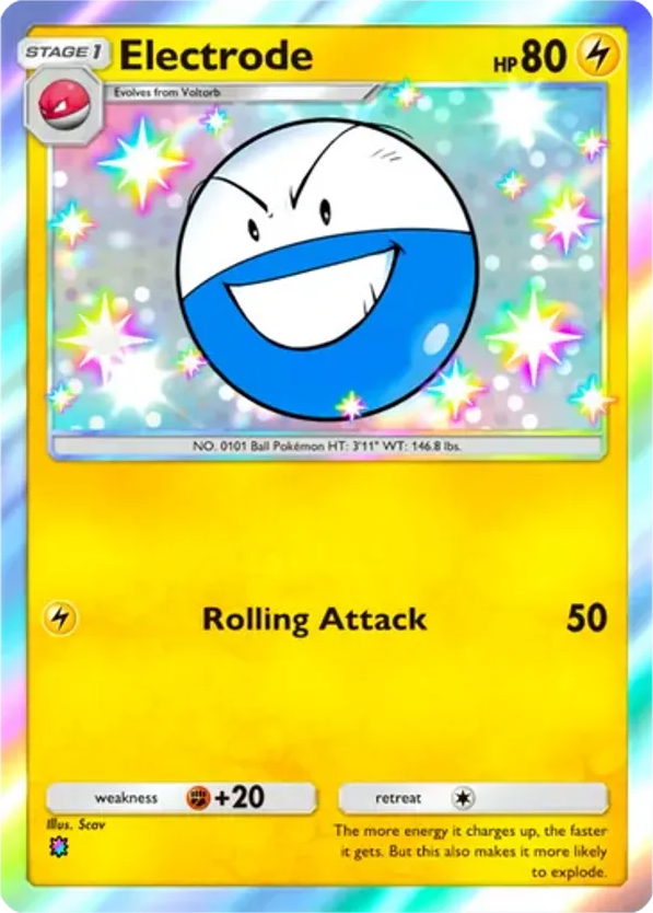 Electrode card front