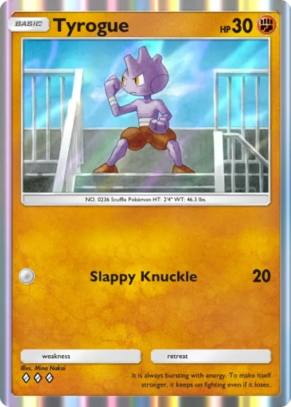 Tyrogue card front