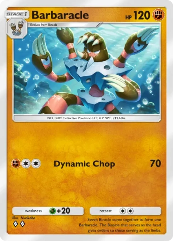 Barbaracle card front